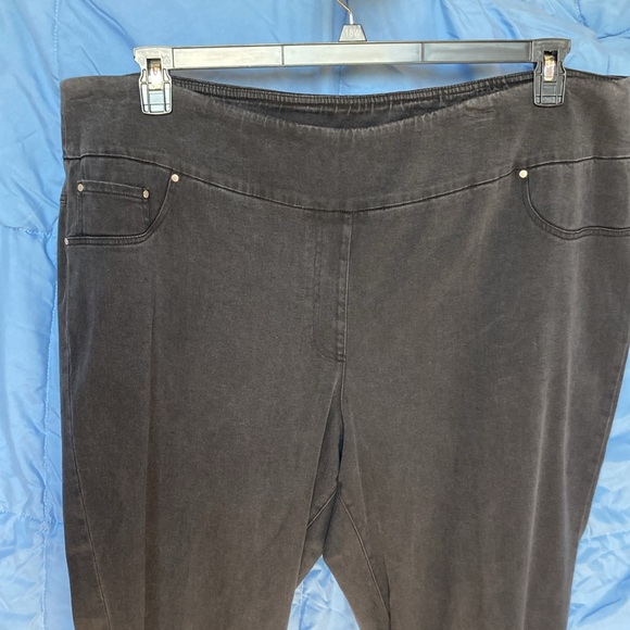 Ruby rd pant Tencel blend raw hem pull on ankle pant size 3X - Picture 7 of 17